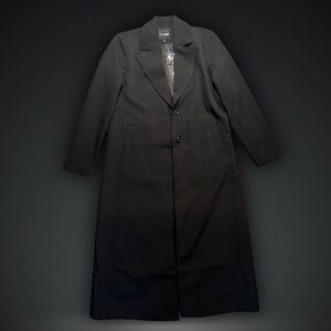 Fashion Nova Black Long Trench Coat